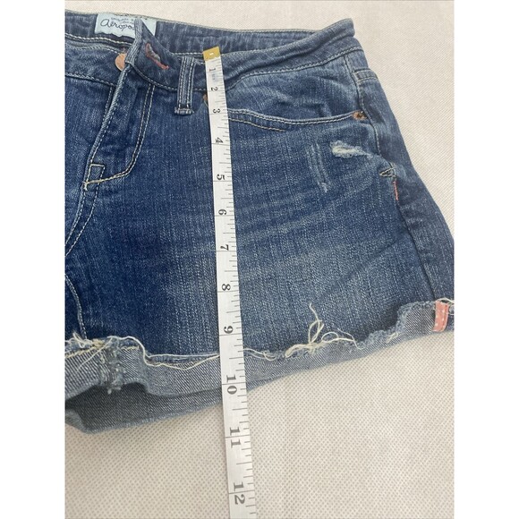 Aeropostale Womens Cut Off Shorts Size 5/6 Distressed denim y2k - Picture 9 of 10